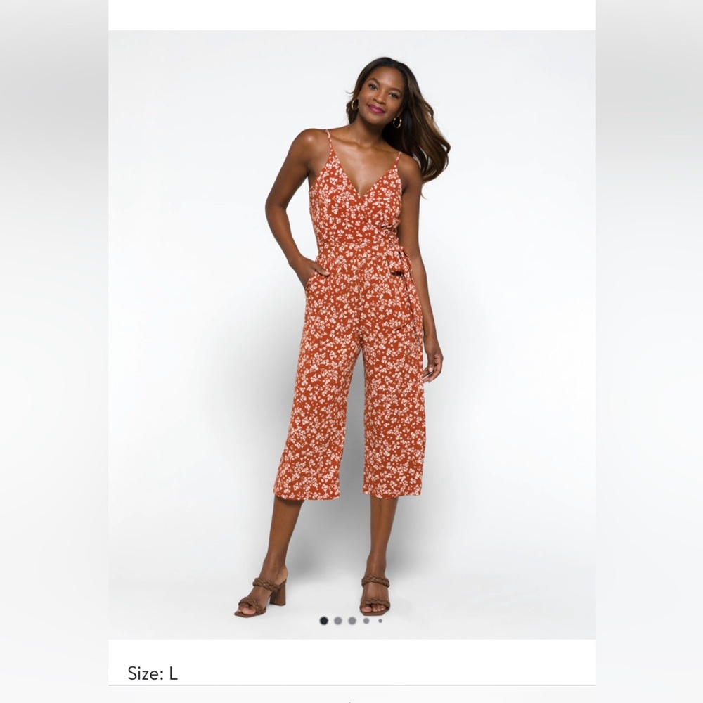 Kaileigh rica knit crop jumpsuit